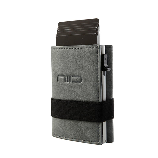 NIID Slide II Vegan Leather Mini Wallet Gray