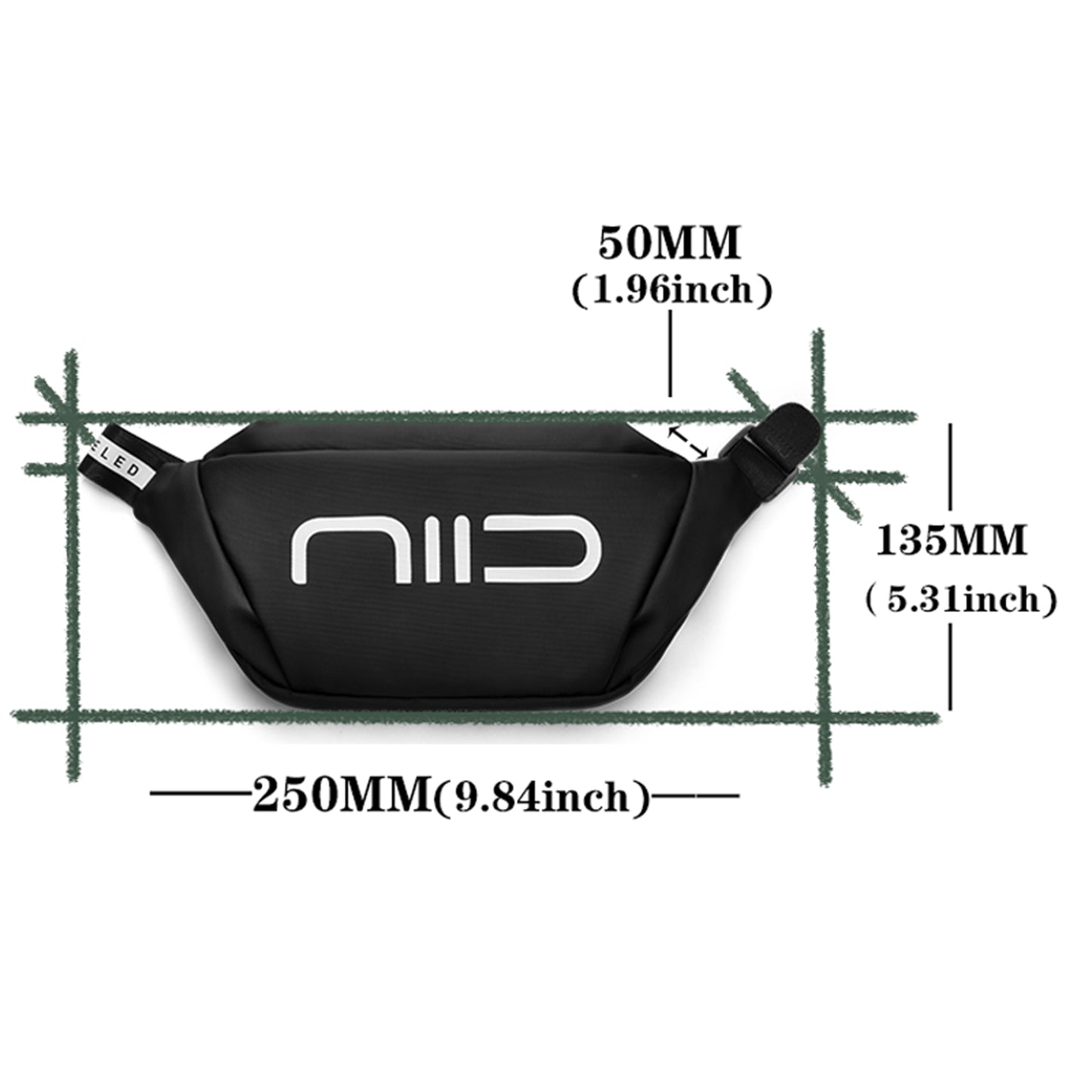 NIID Statements S3 Chest Bag Gray